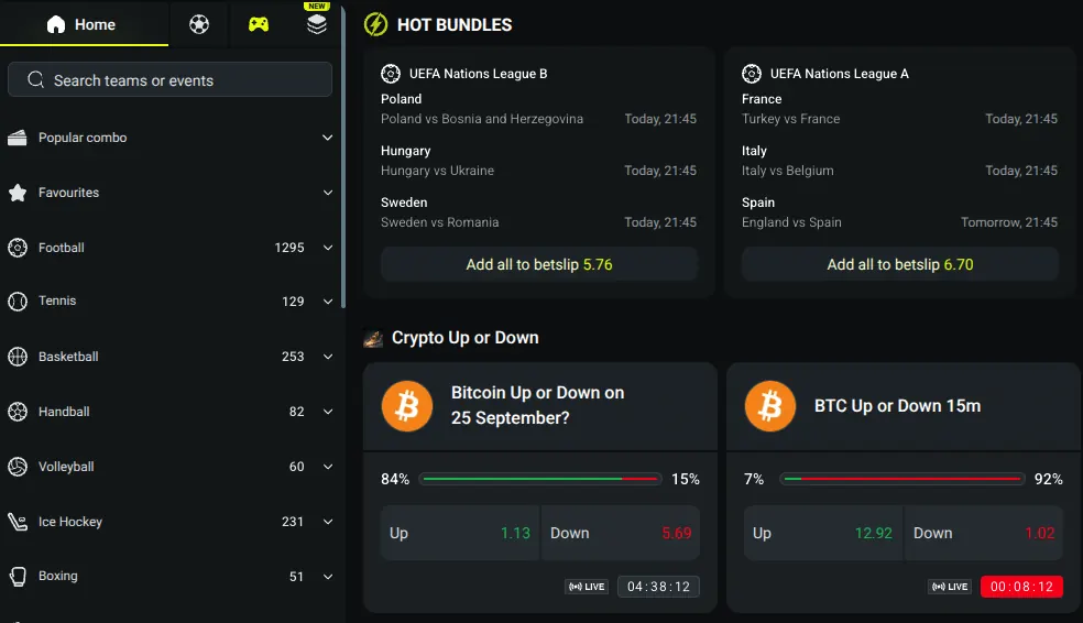 Twindor sports betting — football, tennis, basketball and live odds